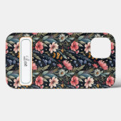 Custom Wildflowers Botanical Inspiration Black Case-Mate iPhone Case (Achterkant (horizontaal))