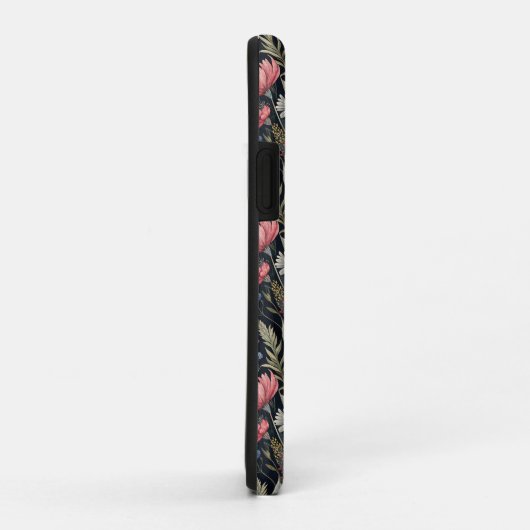 Custom Wildflowers Botanical Inspiration Black Case-Mate iPhone Case (Achterkant/rechts)