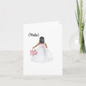 Custom Will You Be My Flower Girl? Card  Kaart (Voorkant)