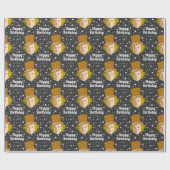 Custom Willy Wonka Happy Birthday Cadeaupapier (Vlak)