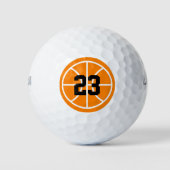 Custom Wilson golfballen met basketbal logo (Voorkant)