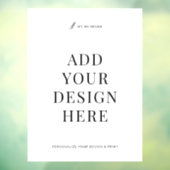 Custom Window Decal Printing 18x24" Vinyl Signage (Vel 3)