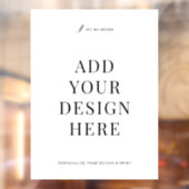 Custom Window Decal Printing 18x24" Vinyl Signage (Vel 2)