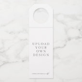 Custom Wine Bottle Hanger Upload uw eigen (Voorkant)