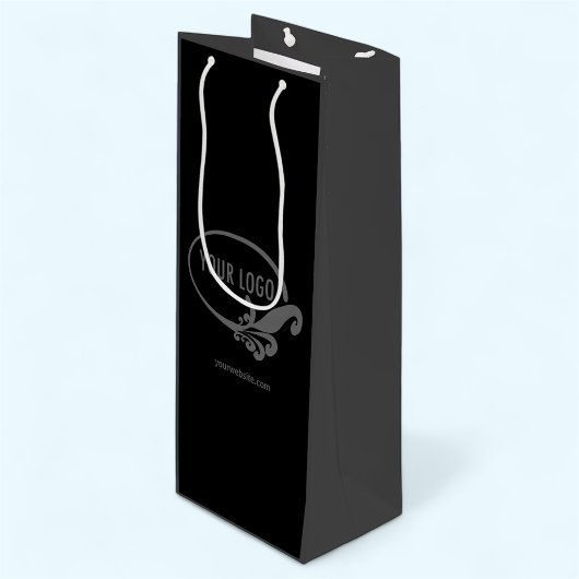 Custom Wine Gift Bag Business Logo Branded Wijn Cadeautas