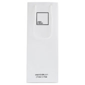 Custom Wine Gift Bag met Logo Wijn Cadeautas (Voorkant)