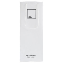 Custom Wine Gift Bag met Logo Wijn Cadeautas