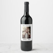 "Custom Wine Label Sjabloon" Wijn Etiket (Voorkant)