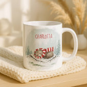 Custom Winter Bear Mug – Sleeping Animal Design Koffiemok