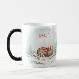 Custom Winter Bear Mug – Sleeping Animal Design Magische Mok