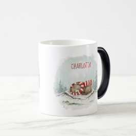Custom Winter Bear Mug – Sleeping Animal Design Magische Mok