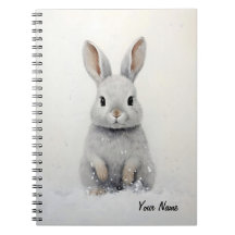 Custom Winter Rabbit Love Schattigee esthetiek