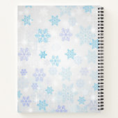 Custom Winter Rabbit Love Schattigee esthetiek Notitieboek (Achterkant)