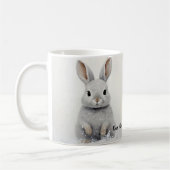 Custom Winter Rabbit Pet Love Schattigee esthetiek Koffiemok (Links)