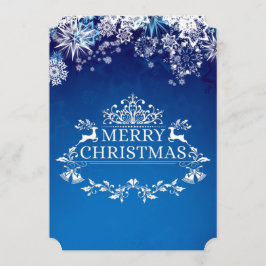 Custom Winter Wonderland kerstfeestdag Feestdagenkaart