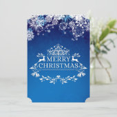 Custom Winter Wonderland kerstfeestdag Feestdagenkaart (Staand voorkant)