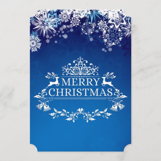 Custom Winter Wonderland kerstfeestdag Feestdagenkaart (Voorkant)