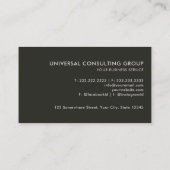 Custom Wit Geel Zwart Fancy Professional Visitekaartje (Achterkant)