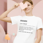 Custom wit grappig moeder woordenboek kinder namen t-shirt