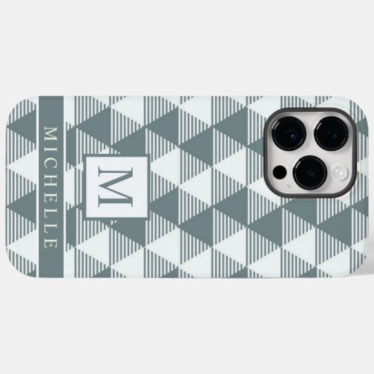 Custom Wit Grijs Driehoek Stripes Geometrisch Case-Mate iPhone Case (Achterkant (horizontaal))