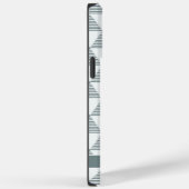 Custom Wit Grijs Driehoek Stripes Geometrisch Case-Mate iPhone Case (Achterkant / Rechts)