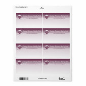 💐 Custom Wit tot Paarse Bloemen Levering Etiket (Full Sheet)