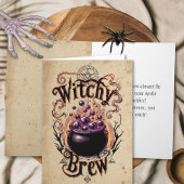 Custom  Witch Brew Spooky Happy Halloween Kaart