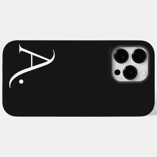 Custom with Initial Name Case-Mate iPhone Case (Achterkant (horizontaal))