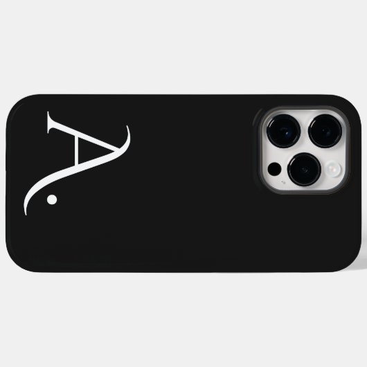 Custom with Initial Name Case-Mate iPhone Case (Achterkant (horizontaal))