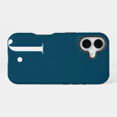 Custom with Initial Name iPhone 16 Hoesje (Achterkant horizontaal)