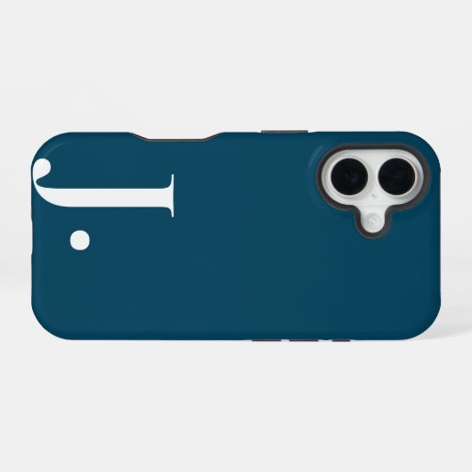 Custom with Initial Name iPhone 16 Hoesje (Achterkant horizontaal)