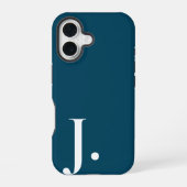 Custom with Initial Name iPhone 16 Hoesje (Achterkant)