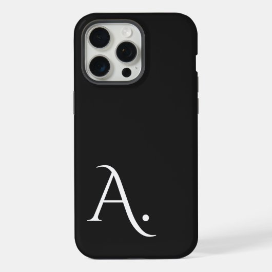 Custom with Initial Name iPhone Hoesje (Achterkant)