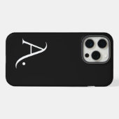Custom with Initial Name iPhone Hoesje (Achterkant horizontaal)