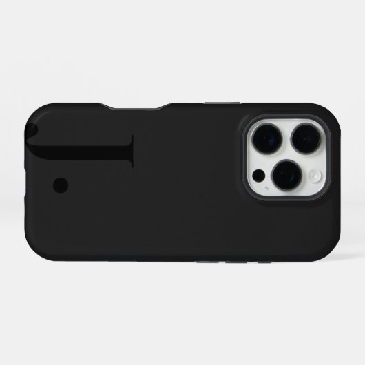 Custom with Initial Name iPhone Hoesje (Achterkant horizontaal)