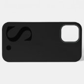 Custom with Initial Name iPhone Hoesje (Achterkant horizontaal)