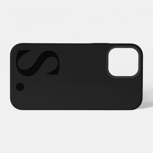 Custom with Initial Name iPhone Hoesje (Achterkant horizontaal)