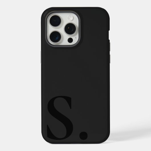 Custom with Initial Name iPhone Hoesje (Achterkant)