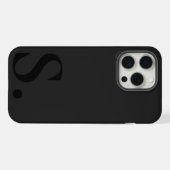 Custom with Initial Name iPhone Hoesje (Achterkant horizontaal)