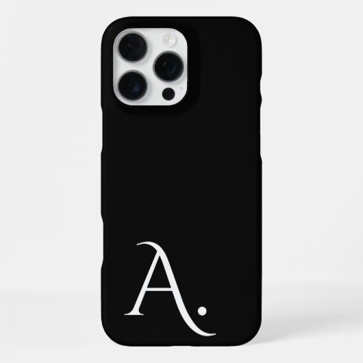 Custom with Initial Name iPhone Hoesje (Achterkant)