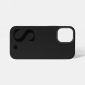Custom with Initial Name iPhone Hoesje (Achterkant horizontaal)