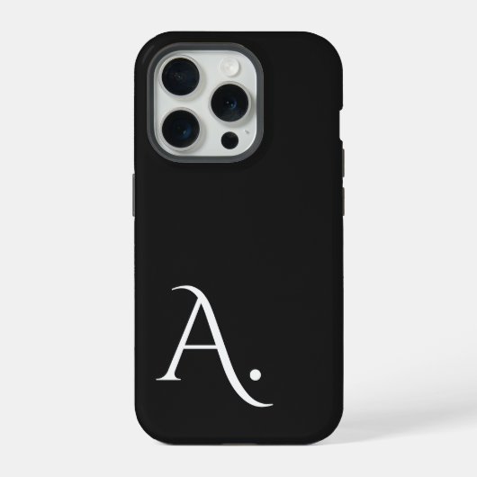 Custom with Initial Name iPhone Hoesje (Achterkant)