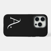 Custom with Initial Name iPhone Hoesje (Achterkant horizontaal)