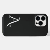 Custom with Initial Name iPhone Hoesje (Achterkant horizontaal)
