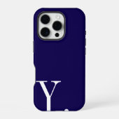 Custom with Initial Name iPhone Hoesje (Achterkant)
