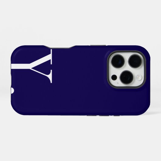 Custom with Initial Name iPhone Hoesje (Achterkant horizontaal)