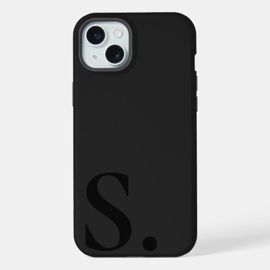 Custom with Initial Name iPhone Hoesje (Achterkant)
