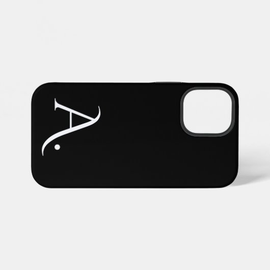 Custom with Initial Name iPhone Hoesje (Achterkant horizontaal)