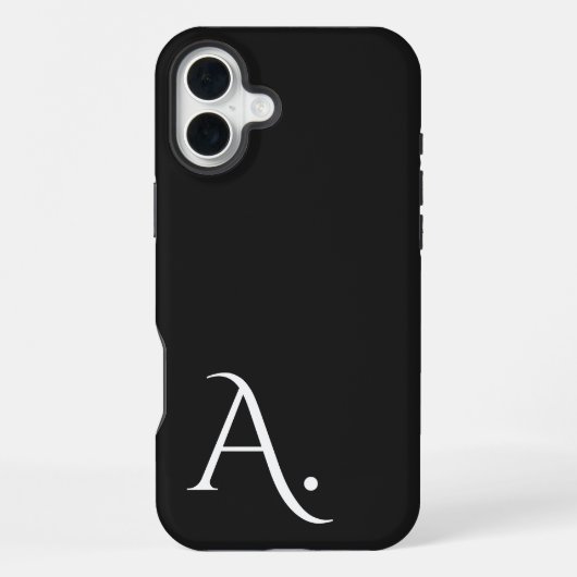 Custom with Initial Name iPhone Hoesje (Achterkant)