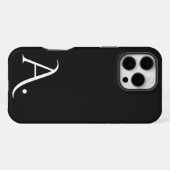 Custom with Initial Name iPhone Hoesje (Achterkant horizontaal)